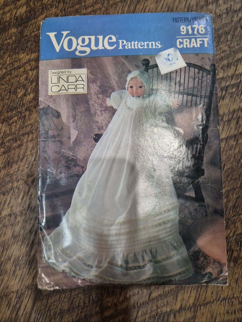 Vintage Vogue Linda Carr Christening Dress Sewing Pattern Uncut 16” Baby Doll